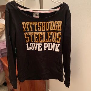 VS Steelers off the shoulder sweatshirt L